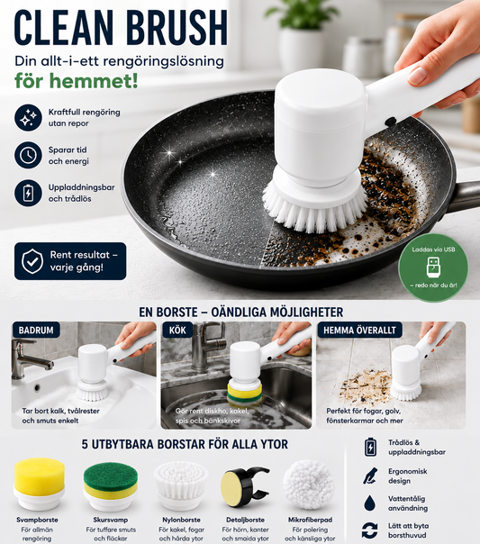 Elektroniska Spinning CLEAN Brush